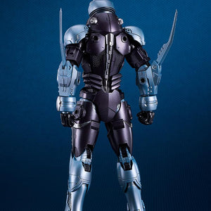 Detailed back view of the 17cm Gale Hound Guyver 01 model showing the sleek bio-mechanical armor plating and articulated joints.