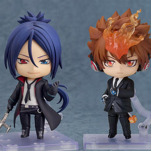 Mukuro Rokudo Ten Years Later Nendoroid displayed side-by-side with Tsunayoshi Sawada Nendoroid.