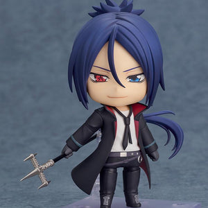 Mukuro Rokudo Ten-Years-Later Ver. Nendoroid showing red and blue heterochromia eyes and long dark trench coat.