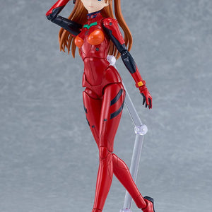 Asuka Shikinami Langley PLAMATEA plastic model kit posed walking while adjusting her hair.