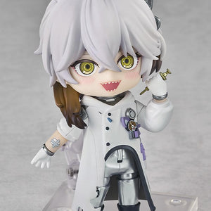 Medicine Pocket Nendoroid figure featuring a wide, morbidly delighted grinning face plate while holding a syringe tool.