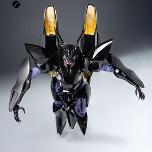 High-angle forward diving action pose of ROBO-DOU Griffon Aqua Unit figure with arms outstretched.