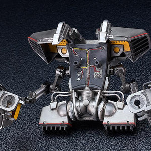 Detailed view of the underside and interior mechanical wiring of the RoboCop 3 jetpack accessory.