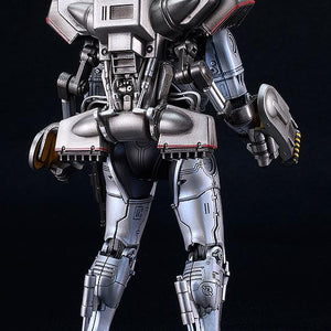 Rear view of the RoboCop 3 figure highlighting the dual thrusters and complex molding of the jetpack equipment.