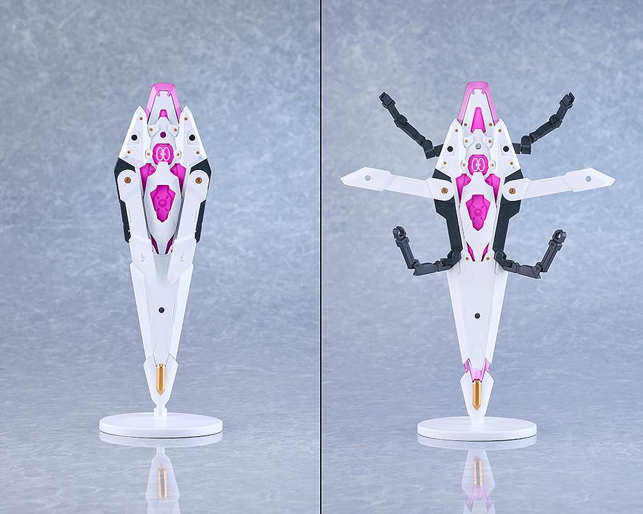 Two-panel view of the Saber Scan robot butler in standard and deployed arm maintenance modes.