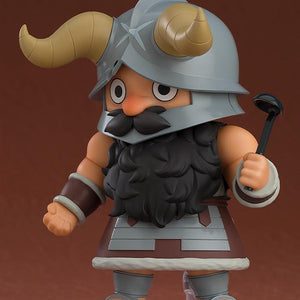 The Senshi Nendoroid figure equipped with a cooking ladle and his horned helmet in a standing pose.