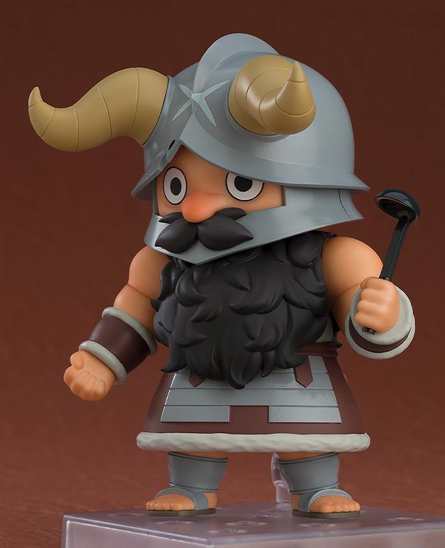 The Senshi Nendoroid figure equipped with a cooking ladle and his horned helmet in a standing pose.