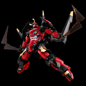 PLAIOBOT Gurren Lagann action figure model kit dual-wielding Crimson Boomerang blade accessories with wings attached.