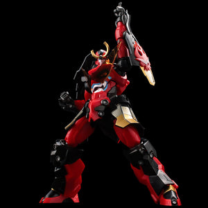 Sentinel PLAIOBOT Tengen Toppa Gurren Lagann plastic model kit in iconic finger pointing to the sky pose on black background.