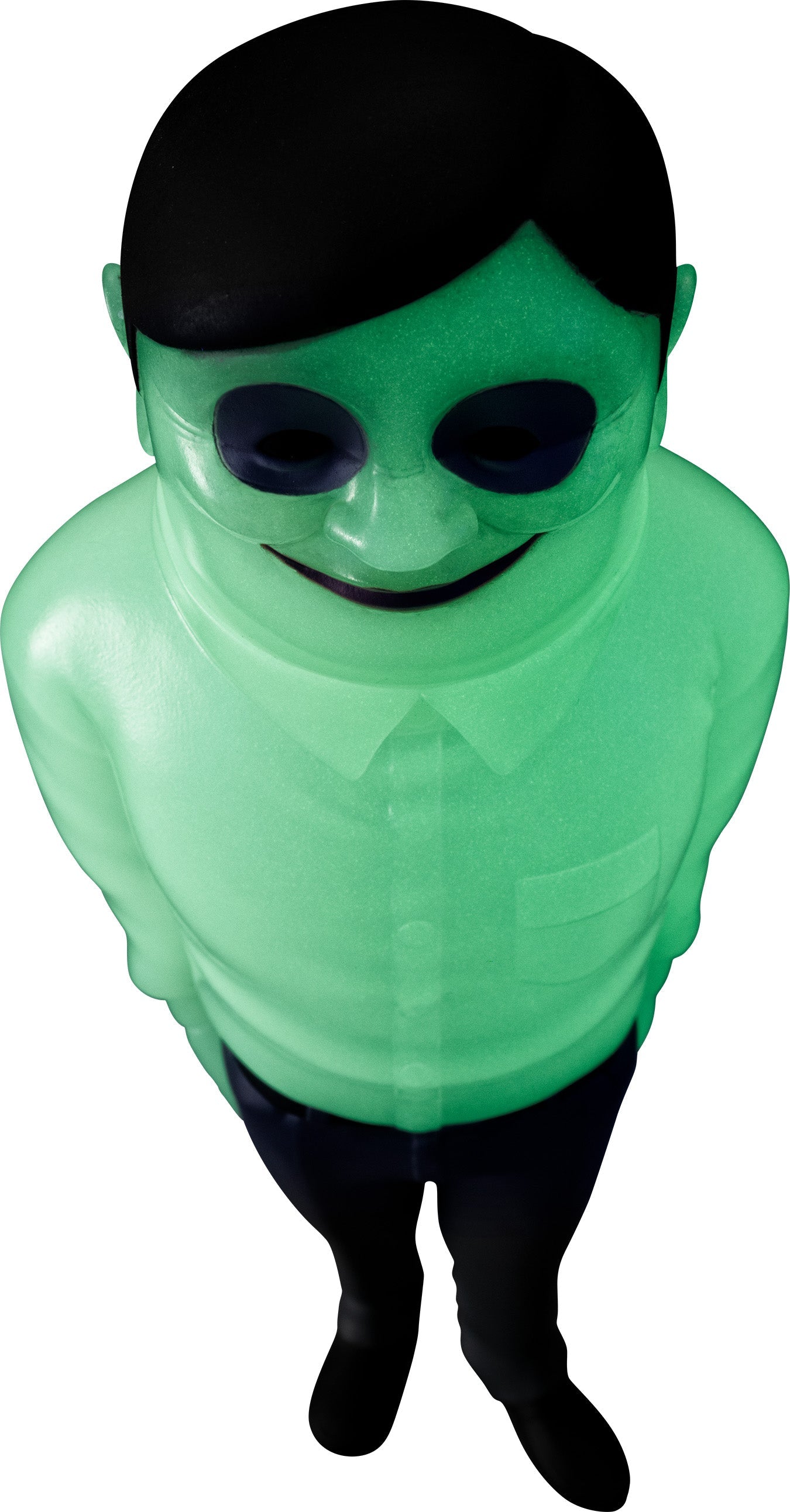 Serpo Alien Sofubi Figure High Angle Glow View