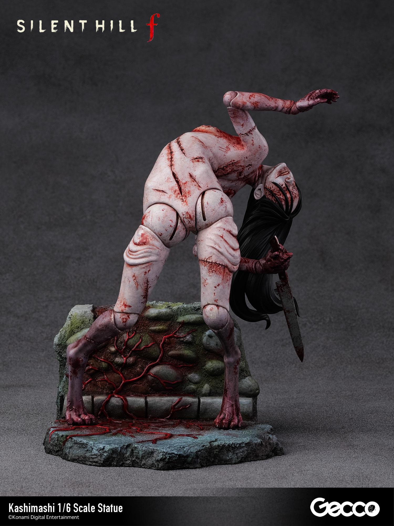 Another full front view of the Kashimashi statue, showcasing the complete creature and the 9.05-inch tall polystone sculpt.