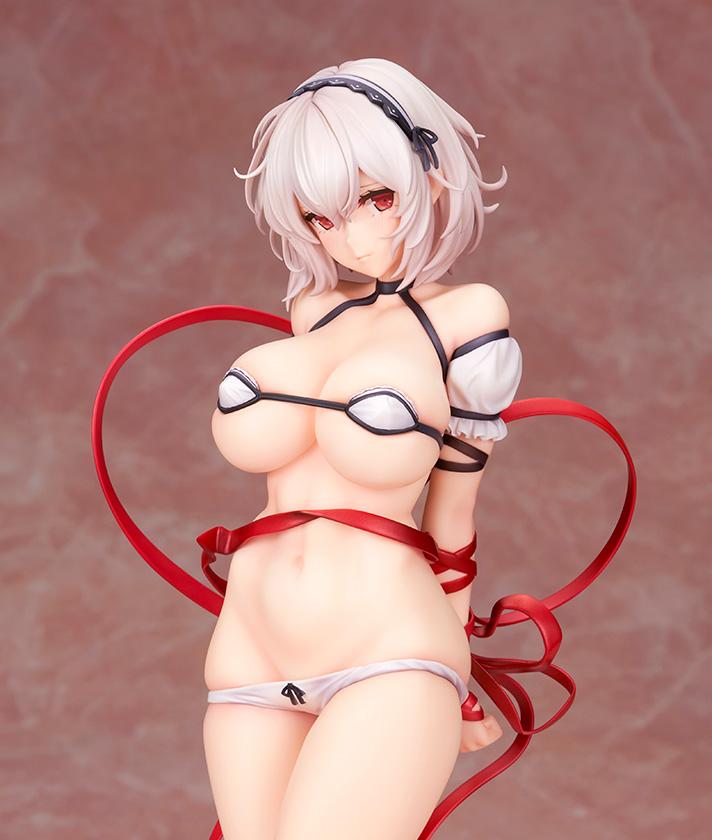 Close-up portrait of the Sirius figure with the shy, blushing facial expression and detailed silver headband.