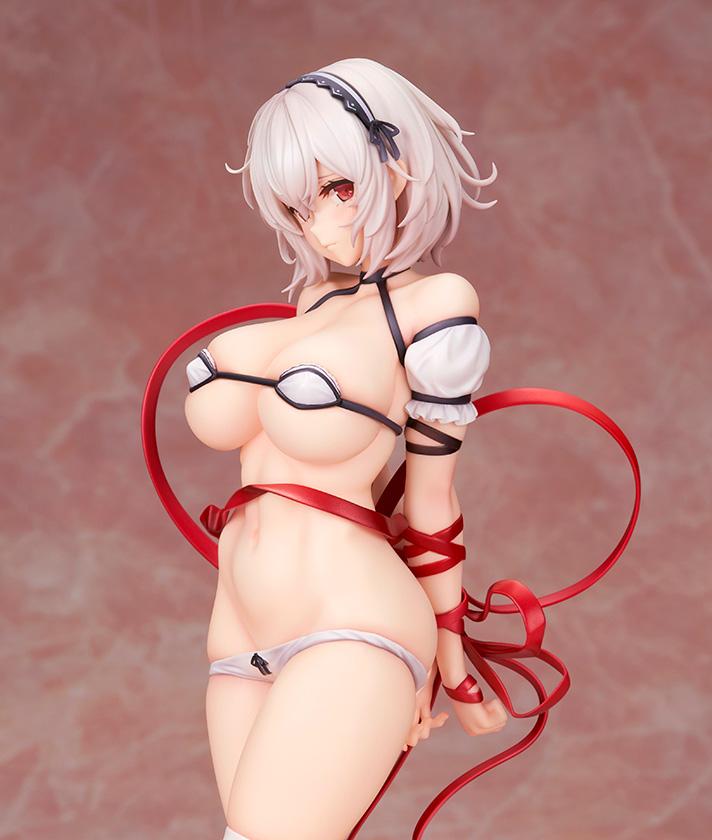Side profile view of the Pose A Sirius statue, showing the character's hands held behind her back.