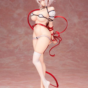 Three-quarter view of the Sirius hugging pillow figure, emphasizing the detailed sculpt of her stomach and back.