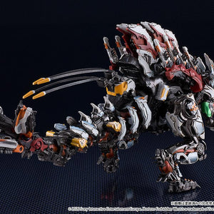 Full profile view of the Slaughterspine model from the rear, showcasing the length of the 15.35-inch long articulated tail and back sensors.