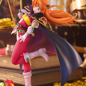 Side profile shot of the Lina Inverse non-scale figure set against a warm, treasure-filled atmospheric background.