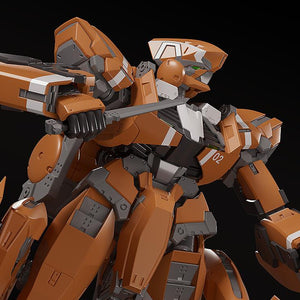 Close-up of the KG-6 Sleipnir holding its tactical knife accessory, showing upper fuselage mechanical details.