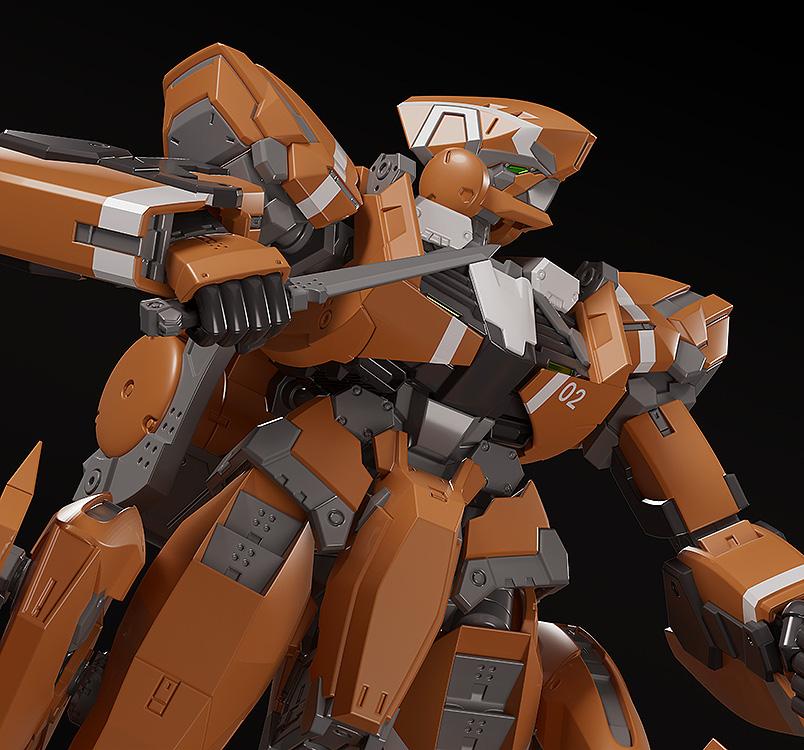 Close-up of the KG-6 Sleipnir holding its tactical knife accessory, showing upper fuselage mechanical details.