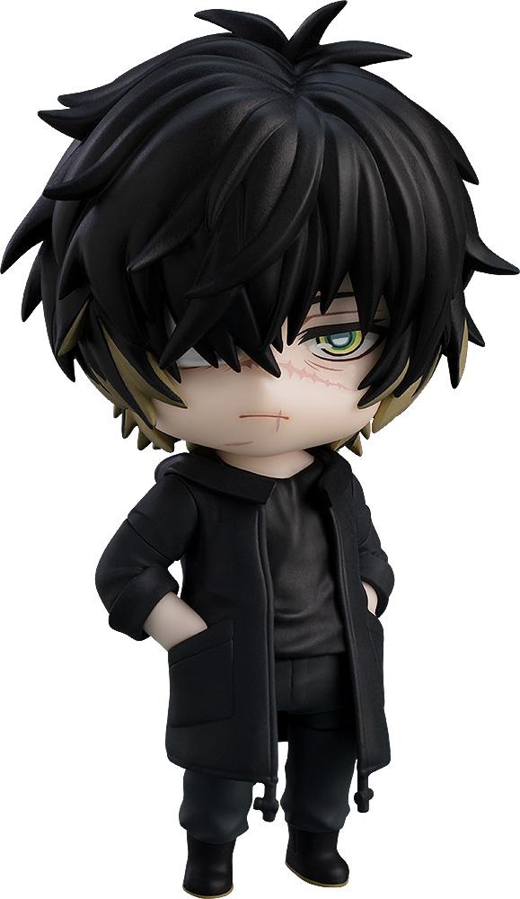 Slow Damage Towa Nendoroid figure standing front view with hands in coat pockets.