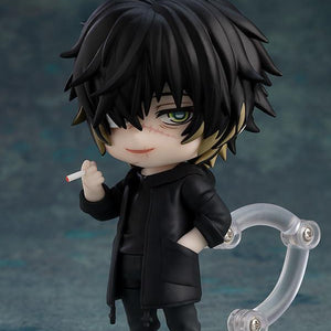 Towa Nendoroid figure posed holding a cigarette accessory with a smirk expression.