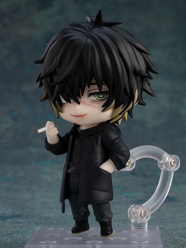 Towa Nendoroid figure posed holding a cigarette accessory with a smirk expression.