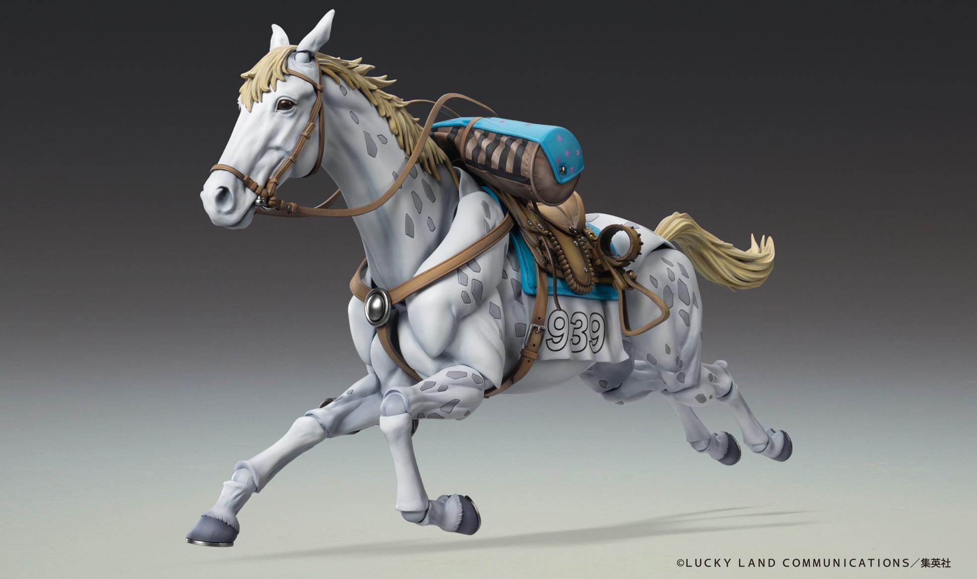 Dynamic galloping pose of the Slow Dancer action figure demonstrating its high articulation and range of motion.