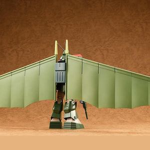 Rear view of the Soltic H8 Round Facer model kit showing the mechanical detail of the glider attachment.