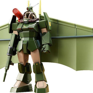 Front view of the 1/72 scale Soltic H8 Round Facer model kit with large hang glider wings spread.