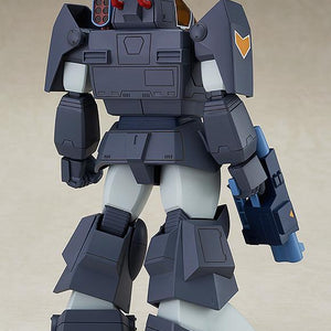 Rear view of the Soltic HT128 Big Foot model kit showing backpack detail and mechanical armor plating.