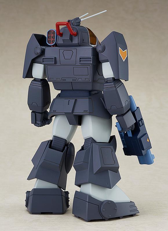 Rear view of the Soltic HT128 Big Foot model kit showing backpack detail and mechanical armor plating.