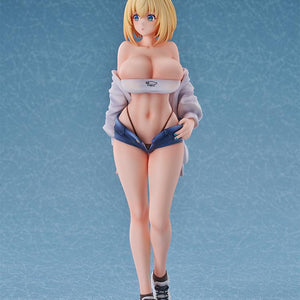 Front view of the highly detailed Sophia F. Shirring scale figure by Ascendia on a clear circular base.