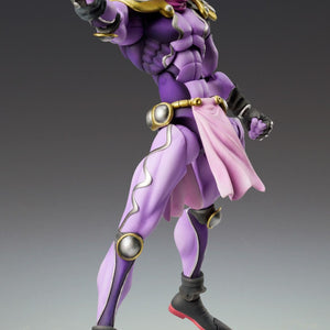 Medicos Super Action Statue Star Platinum Third purple action figure in a standing pointing pose.