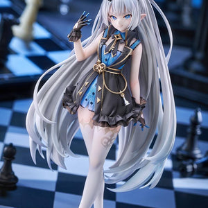 Full body view of the Stella Sora Tyrant figure with smiling faceplate displayed on a themed chessboard setup.