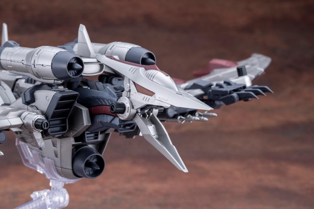 Close-up of the open cockpit feature showing the seated pilot figure placement in the head.