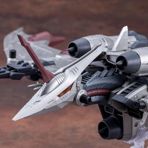 Close-up of the Storm Sworder's head and Top Sword weapon with orange clear parts.