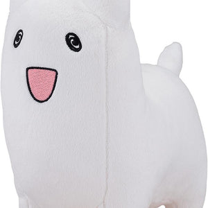 The Laid-Off Cheat-Granting Mage Enjoys a Second Lease on Life Donguri soft white plushie standing isolated on a white background.