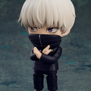 Toge Inumaki Nendoroid figure in a serious pose with arms crossed over his high-collar uniform.