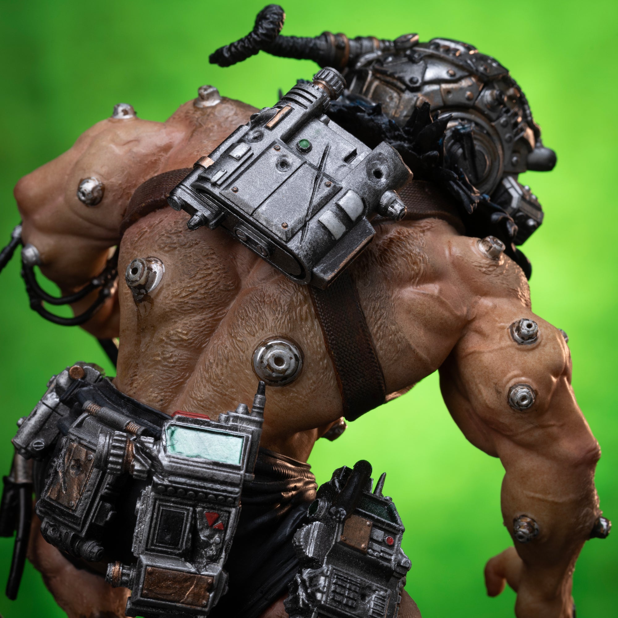 Weapon X Statue Back Connectors And Hair Detail