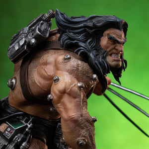 Weapon X Wolverine Statue Unmasked Head Sculpt Close Up