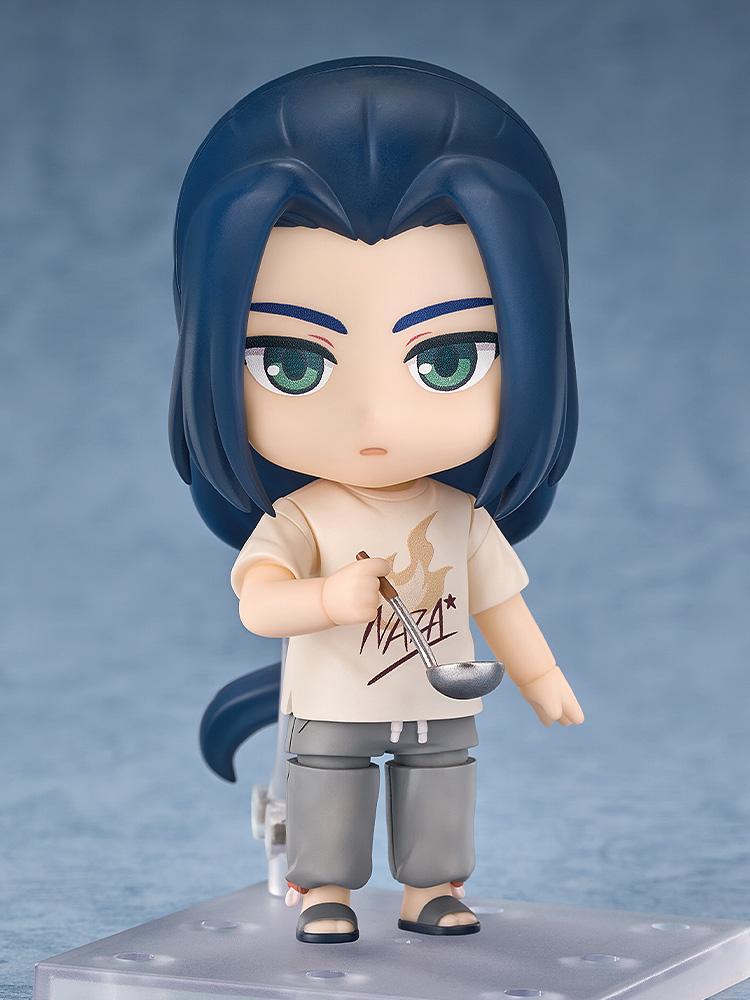 Wuxian Nendoroid figure holding a small ladle cooking accessory while displaying his serious face plate.