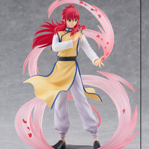 Product dimension reference graphic for Kurama DRESSTA figure indicating height 198mm, depth 140mm, and width 156mm.