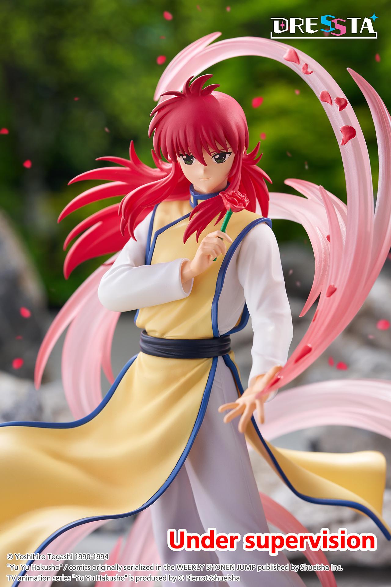 Close-up view of Kurama executing the Fuka Enbu Jin technique against a scenic mountain and forest background.