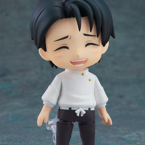 Close up of the relieved smiling face plate for the Yuta Okkotsu Execution Version Nendoroid.