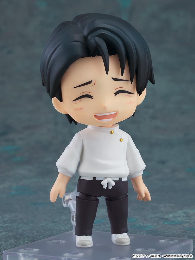 Close up of the relieved smiling face plate for the Yuta Okkotsu Execution Version Nendoroid.