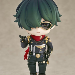 Front view of the Zenless Zone Zero Lighter Nendoroid action figure with a serious expression and signature sunglasses on a neutral studio background.